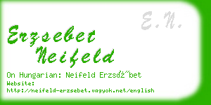 erzsebet neifeld business card